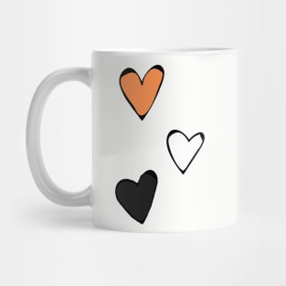 Dissociative identity disorder pride hearts Mug